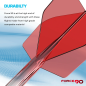 Preview: Mission Force 90 Moulded Flight & Shaft System Rot/Transparent - Standard No6